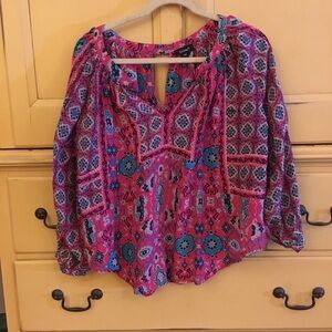 Colorful boho blouse